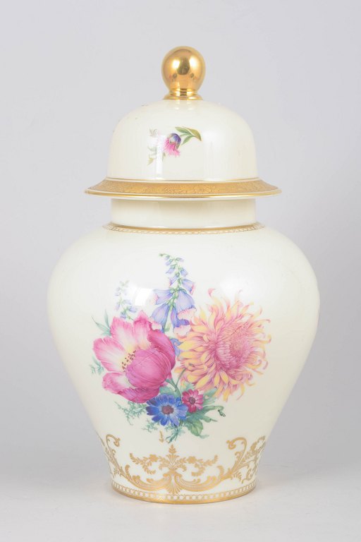 Rosenthal, hand-painted lidded jar.