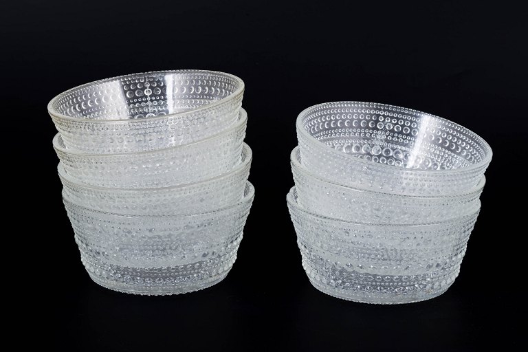 Oiva Toikka for Iittala Kastehelmi, sæt af syv skåle.