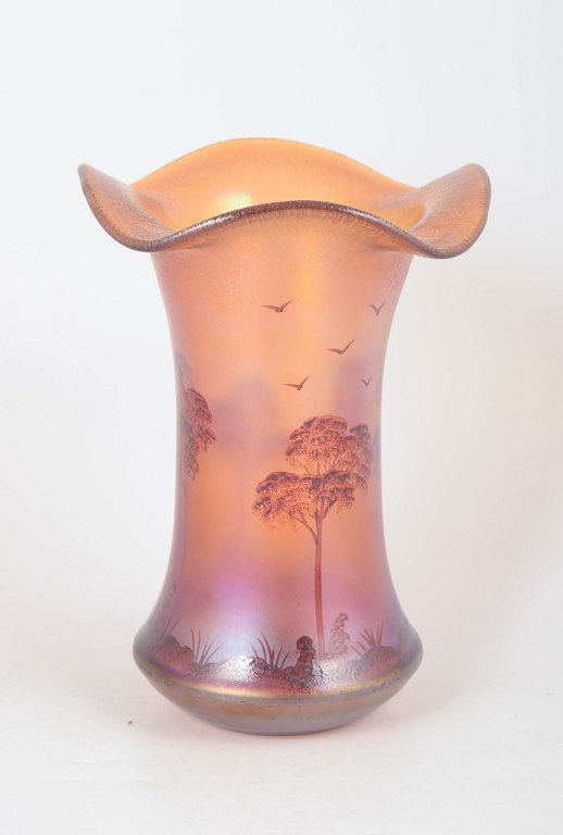 Freiherr von Poschinger, art glass vase.
