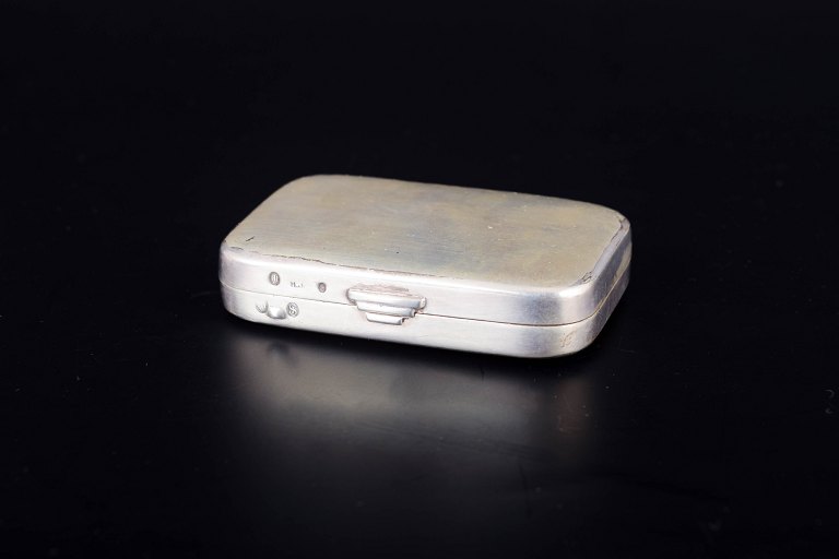 Danish silver snuff box.