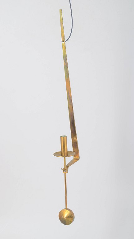 Pierre Forssell for Skultuna, wall hanging pendulum candle holder.