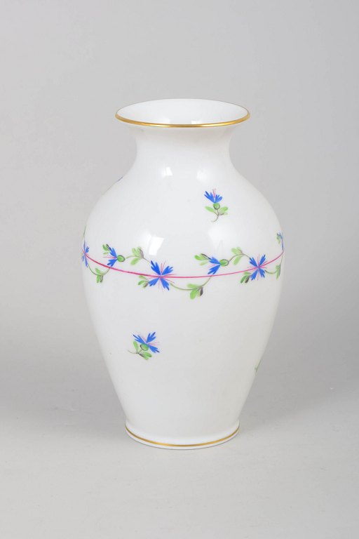 Herend hand-painted porcelain vase.