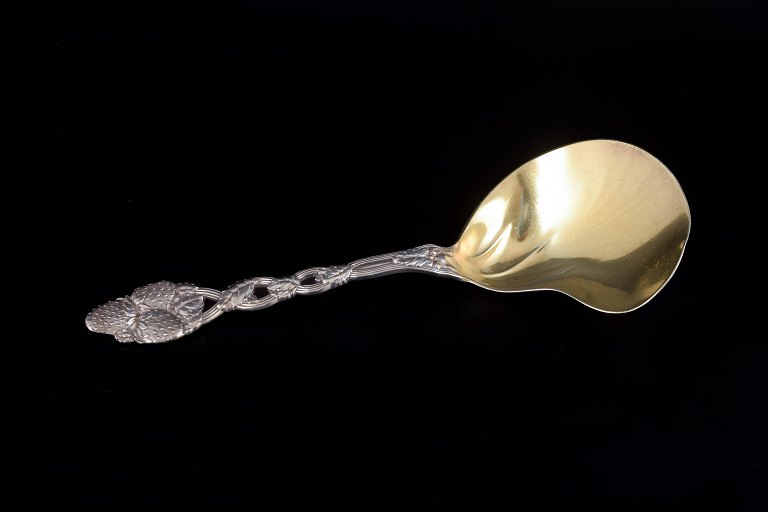 Tiffany & Co. New York sterling silver strawberry spoon.