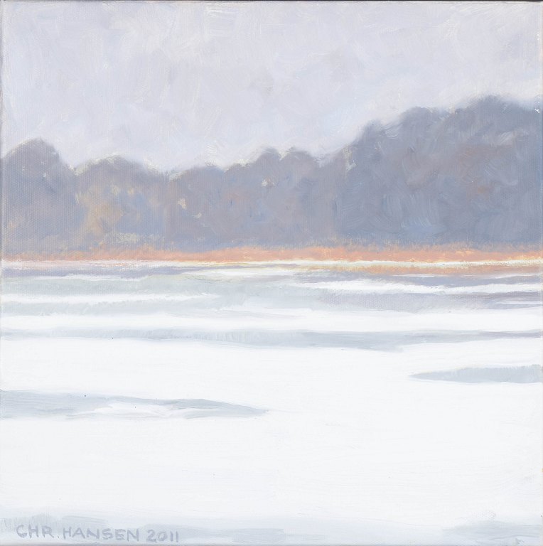 Christian Hansen, oil on canvas, Danish artist.