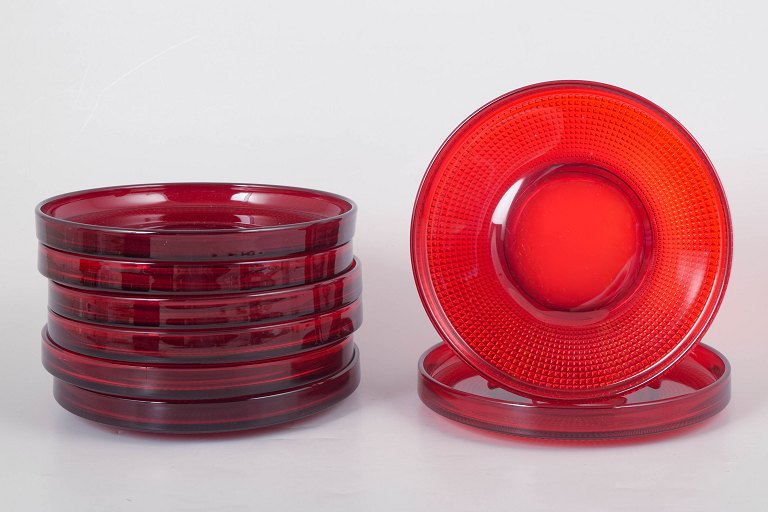Kjell Blomberg for Gullaskruf, set of eight dessert plates.