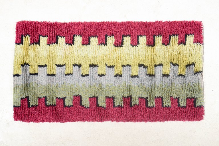 Swedish rya carpet, circa 1970s.